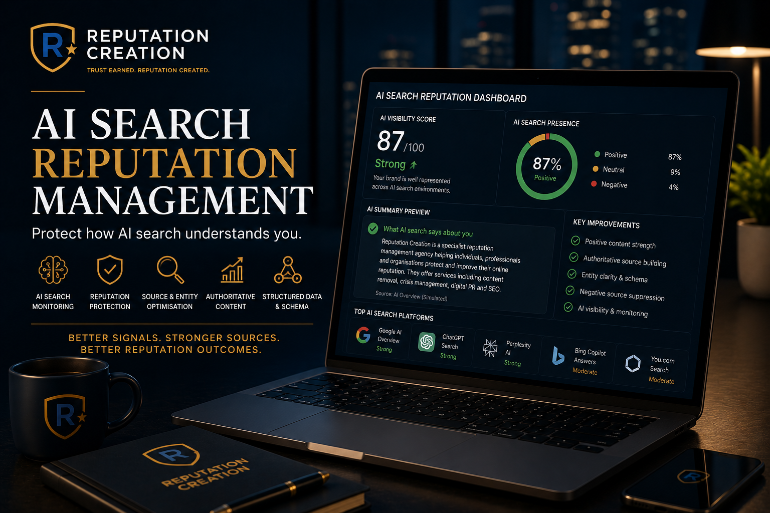 AI Search reputation management