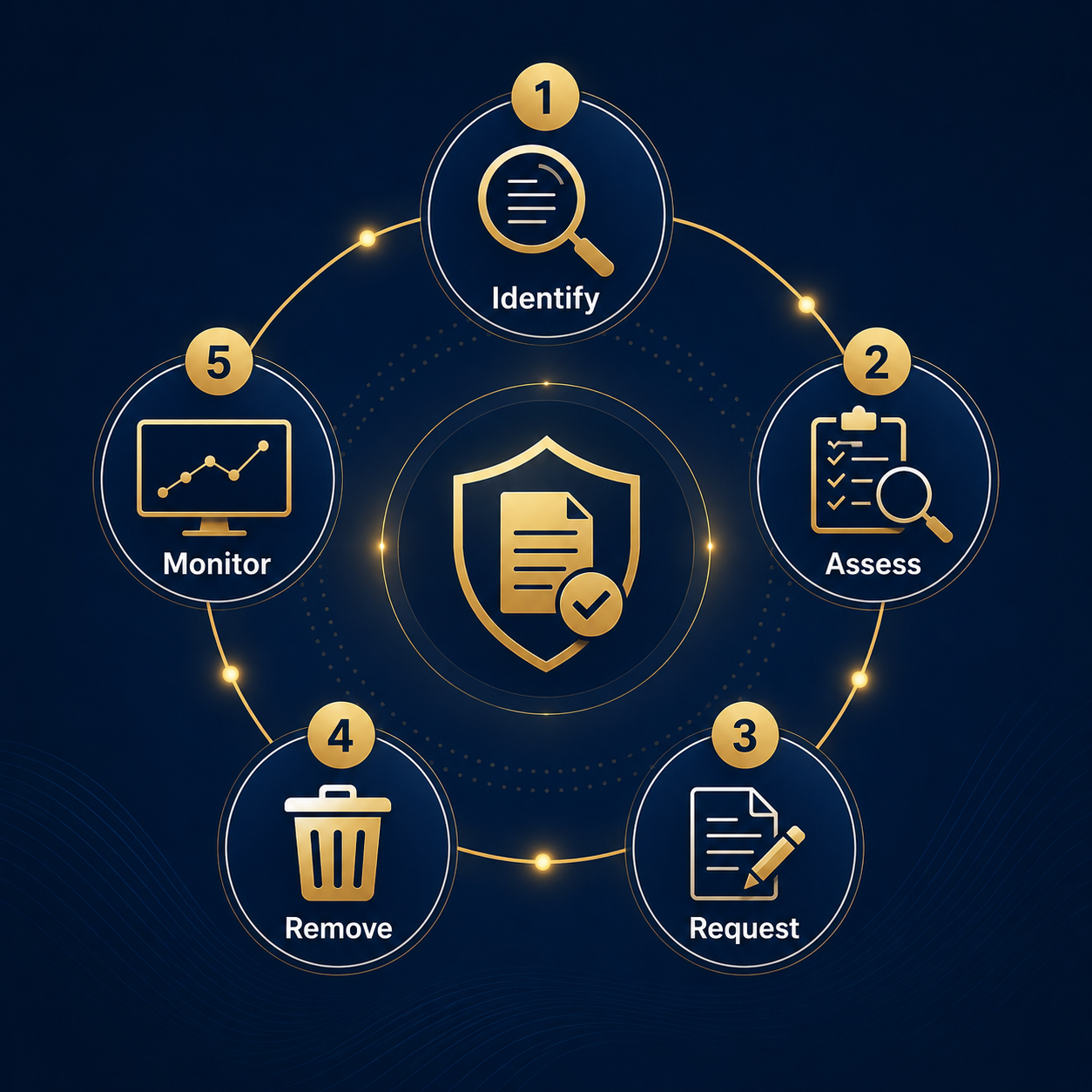 Content removal process graphic